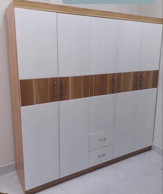 Tủ quần áo gỗ MDF 5 cánh 2mx2m sơn 2k  cao cấp