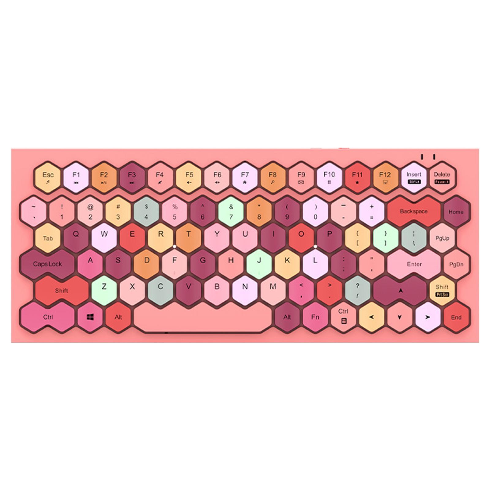 Wireless Bluetooth Keyboard, Typewriter Multimedia Keyboards for Phones Tablet Office