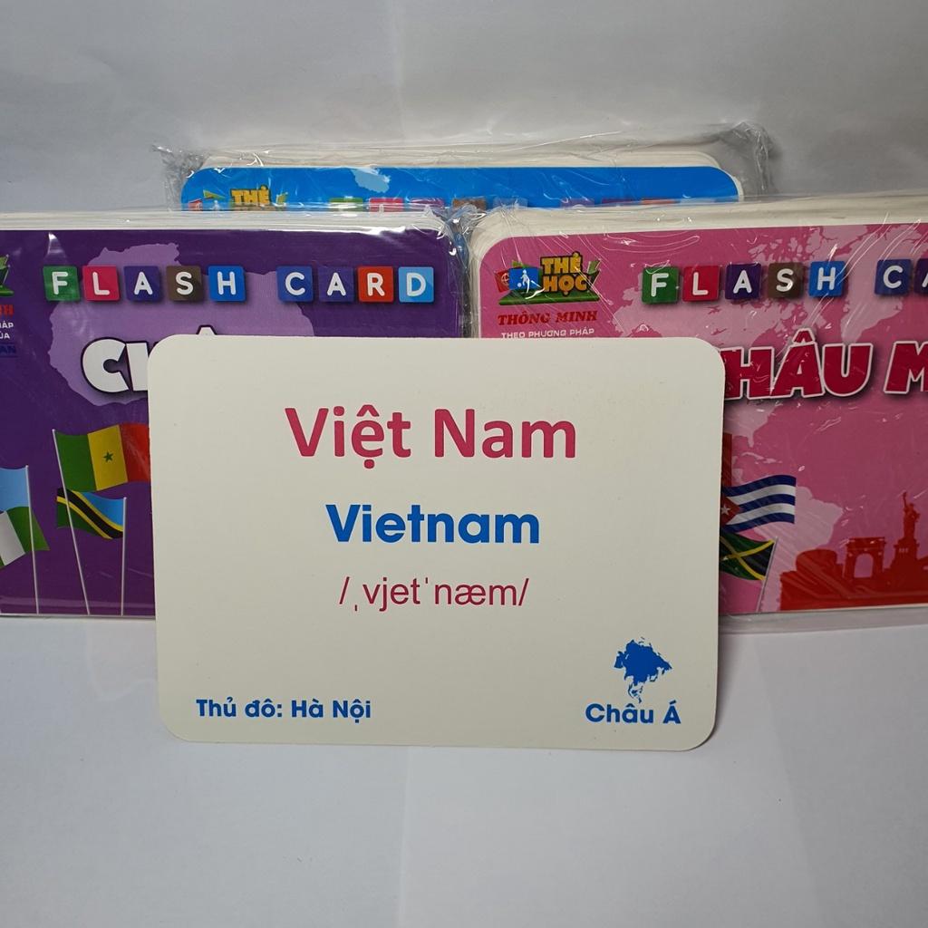 Flashcard Cờ Các Nước Song Ngữ 175 Quốc Gia Cho Bé Vừa Học Mà Chơi