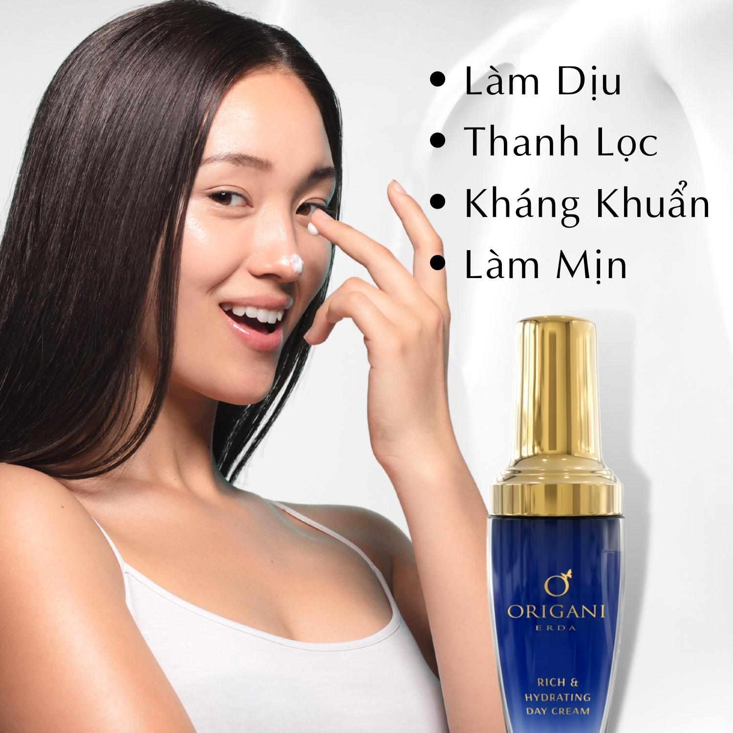 Combo Kem Dưỡng Đêm + Kem Dưỡng Ngày Origani Erda - Erda Rich Hydrating Day Cream + Night Cream Soothing And Reviving, Có Chứng Nhận Hữu Cơ - Xuất Xứ Úc