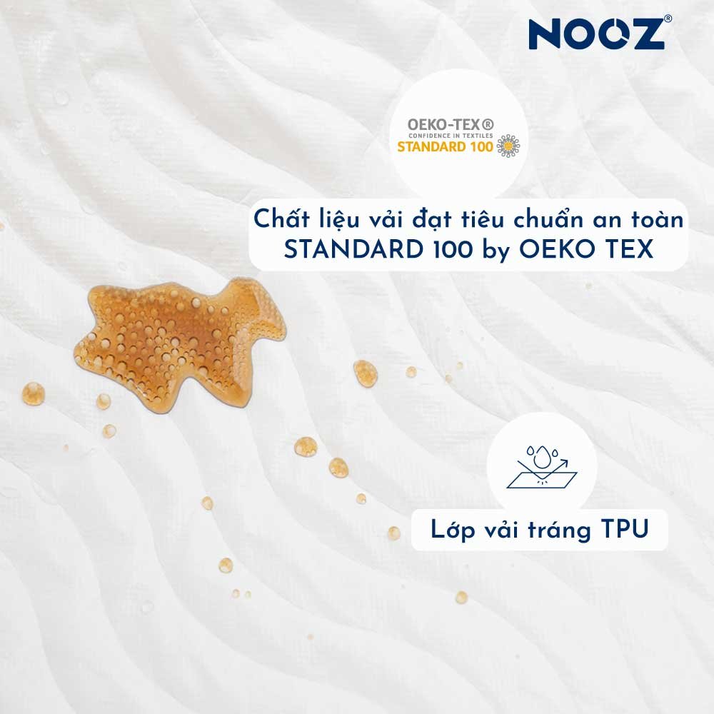 Tấm Lót Bảo Vệ Nệm (Mattress Protector) NOOZ Home Goods Chống Thấm Tuyệt Đối Bề Mặt Kháng Khuẩn Không Gây Kích Ứng Da