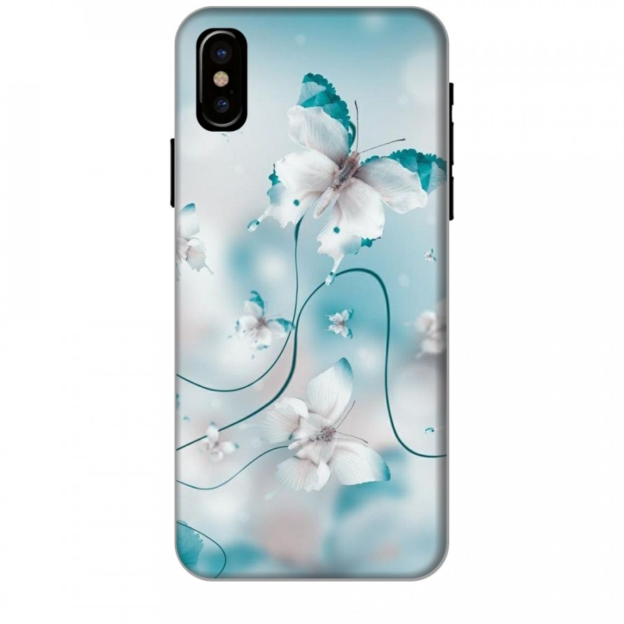 Ốp lưng dành cho điện thoại IPHONE XS Cánh Bướm Xanh Mẫu 1