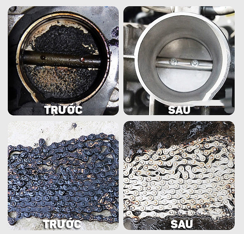 Dung Dịch Tẩy Rửa Vết Dầu Nhớt Khoang Động Cơ Ô Tô, Xích Xe Đạp, Máy Móc Công Nghiệp 450ml- Hàng Nhập Khẩu