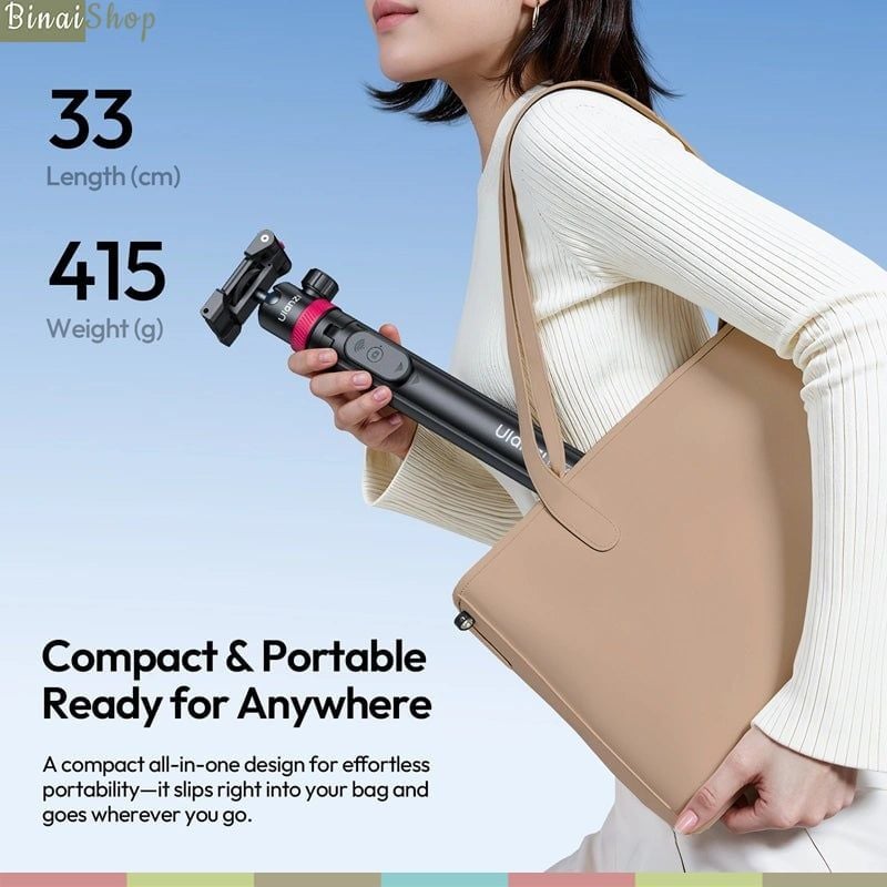 Ulanzi MT-44 - Tripod Mini Cho Máy Ảnh, Điện Thoại, Tải Trọng 1.5 Kg, Chiều Cao Tối Đa 109cm - Hàng chính hãng