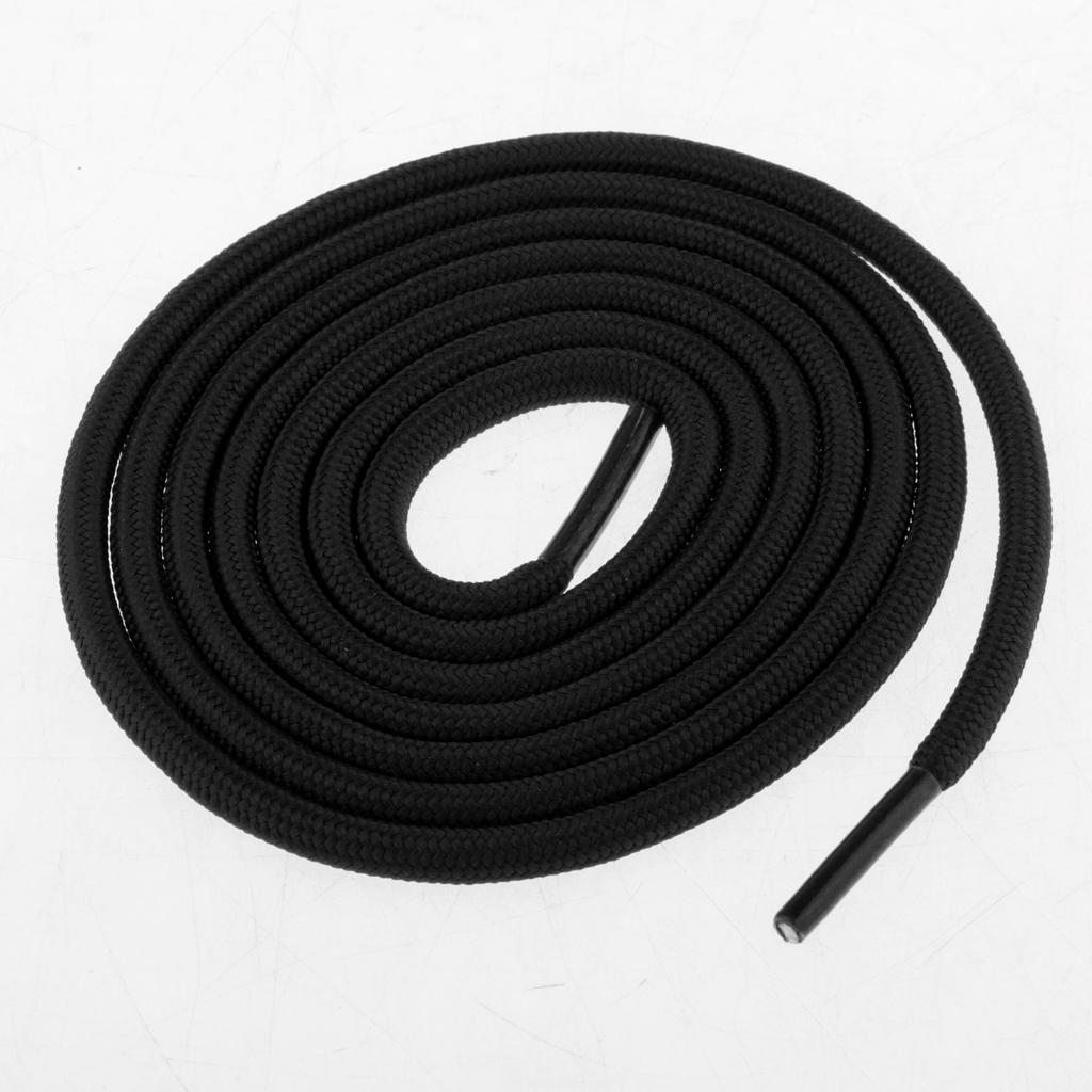 Round Athletic Shoe Laces for Sneakers Sport Running Shoe Black
