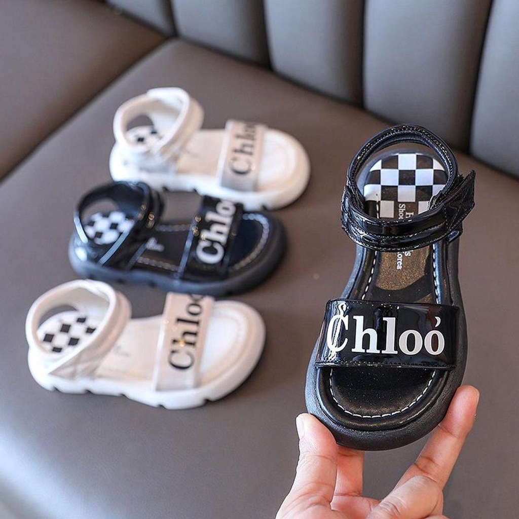 Sandal CHLOO họa tiết caro phong cách thời trang cá tính êm chân chống trơn trượt