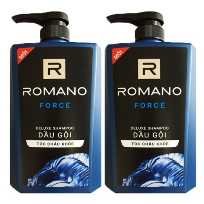 Bộ 2 chai dầu gội Romano Froce(650ml*2)+Tặng 5 gói dầu gội Romano