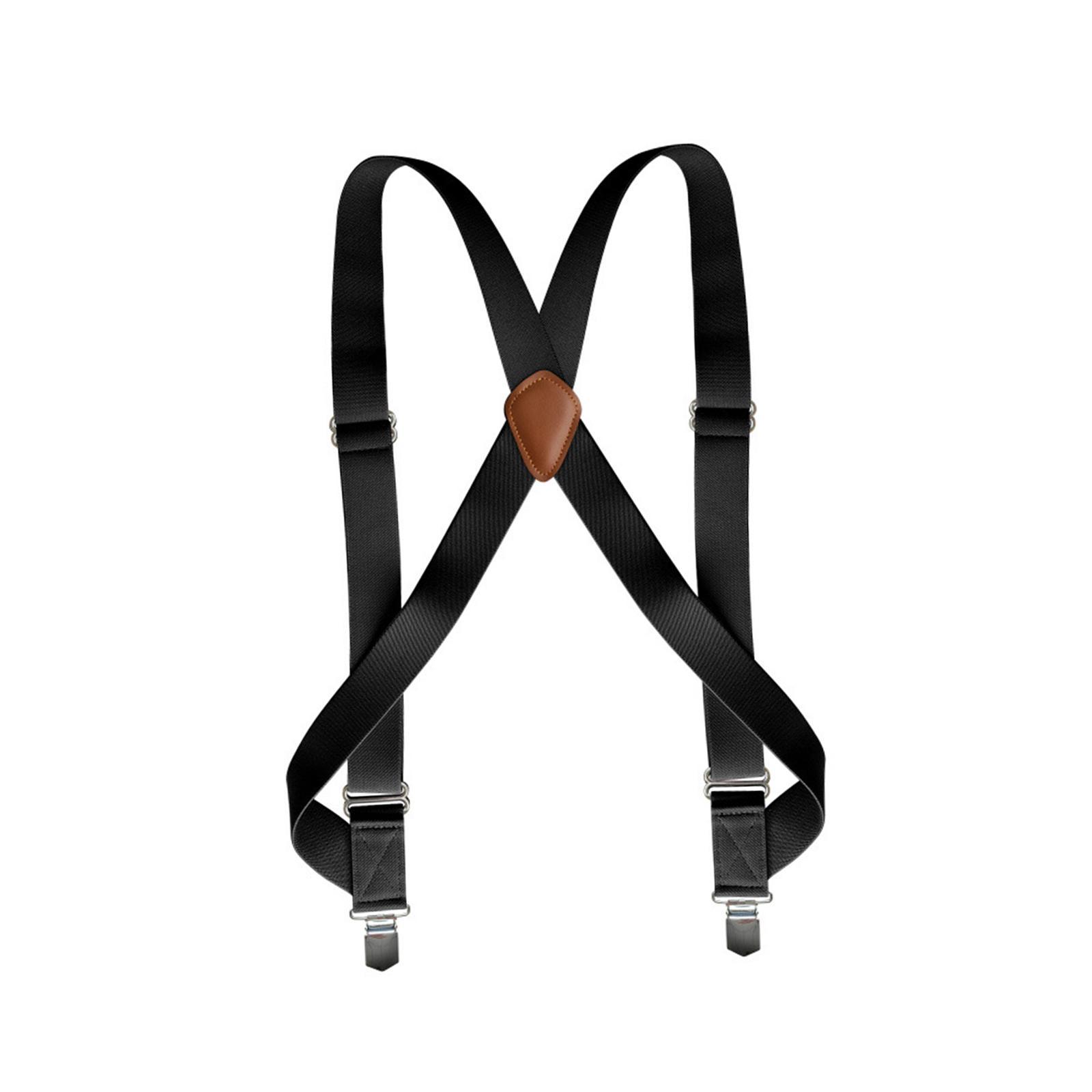 Mens Suspender with Clips Washable Adjustable Fits Jeans Big Tall Friends