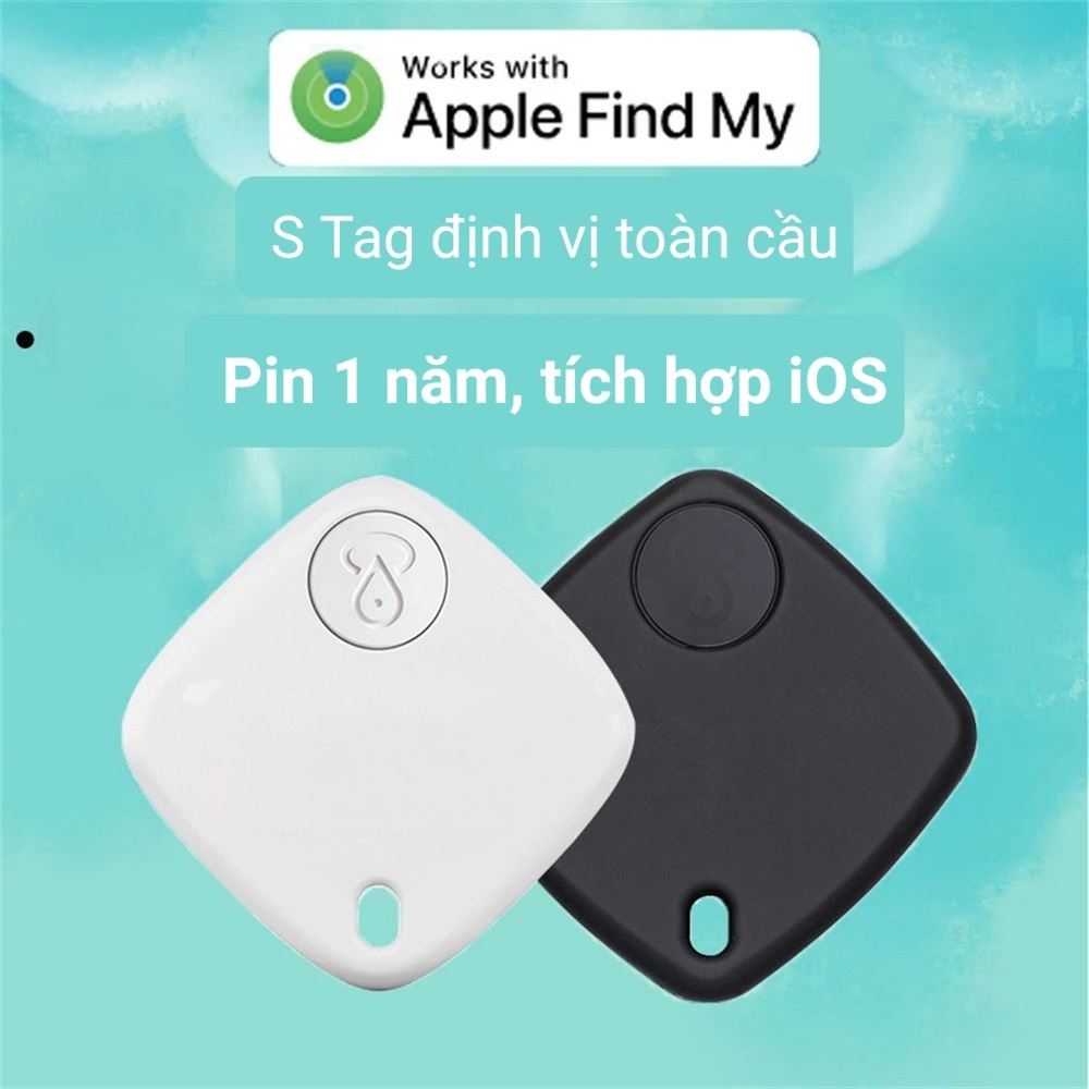 Thiết bị định vị toàn cầu GPS Sualio Tag cho Apple Find My tìm đồ vật, thú cưng, chìa khoá - Hàng nhập khẩu