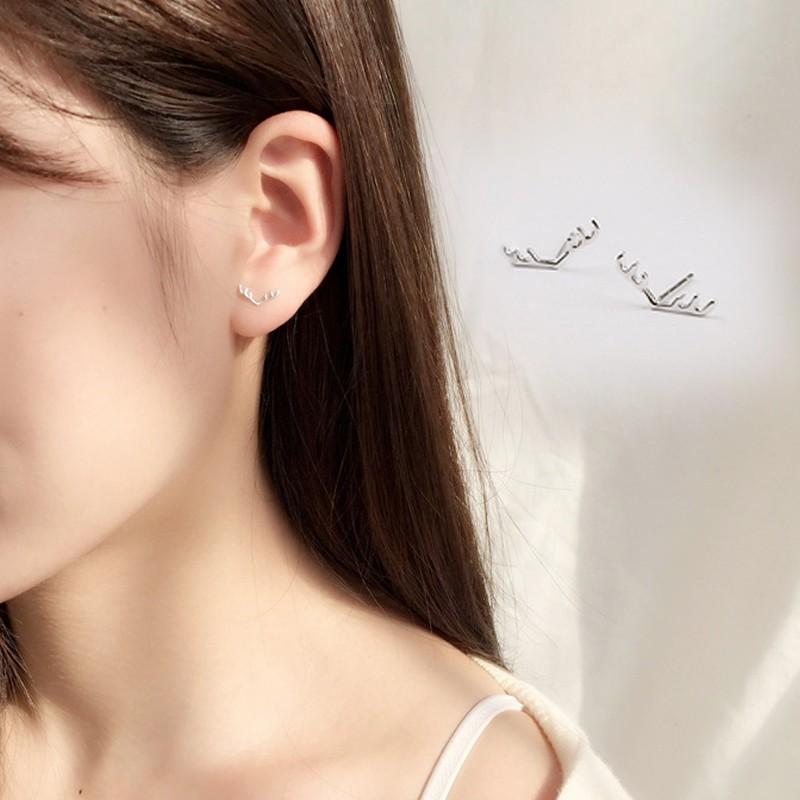 Bông Tai Hoa Tai Nam Nữ Unisex Sừng Hươu Lộc Hàm Nhỏ Nhắn Cá Tính FBT01
