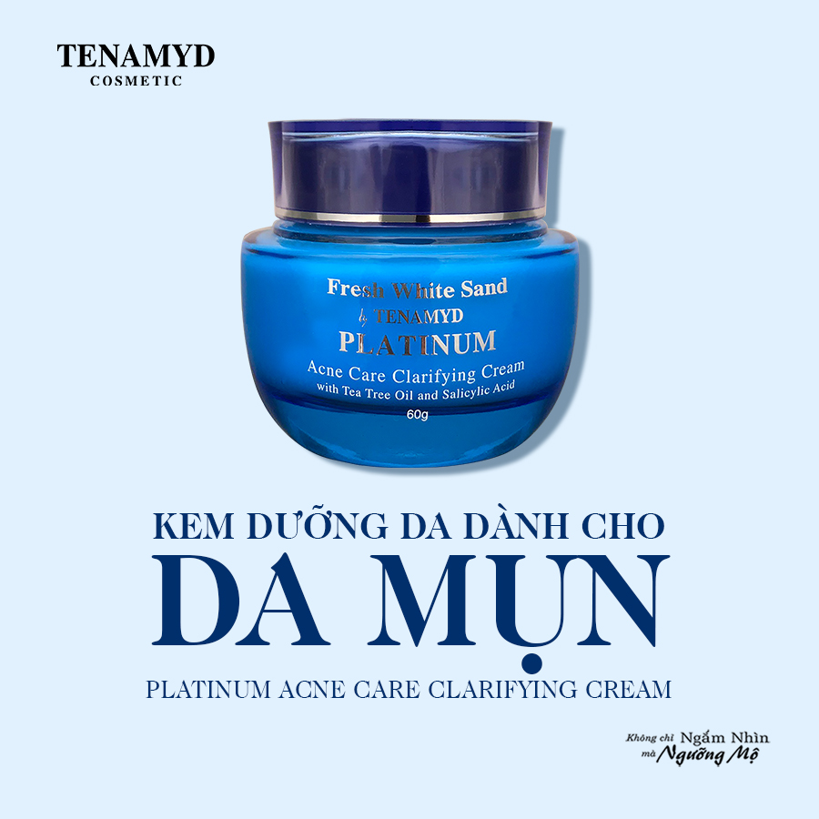 Kem dưỡng Tenamyd Platinum Acne Care Clarifying Cream 60g dành cho da mụn - Hàng chính hãng - Lady & Men Viet Nam