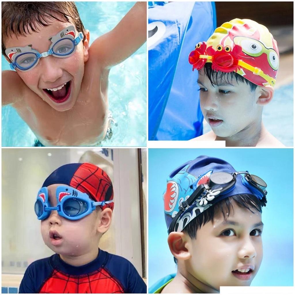 Kính bơi trẻ em hoạt hình an toàn và bảo vệ mắt