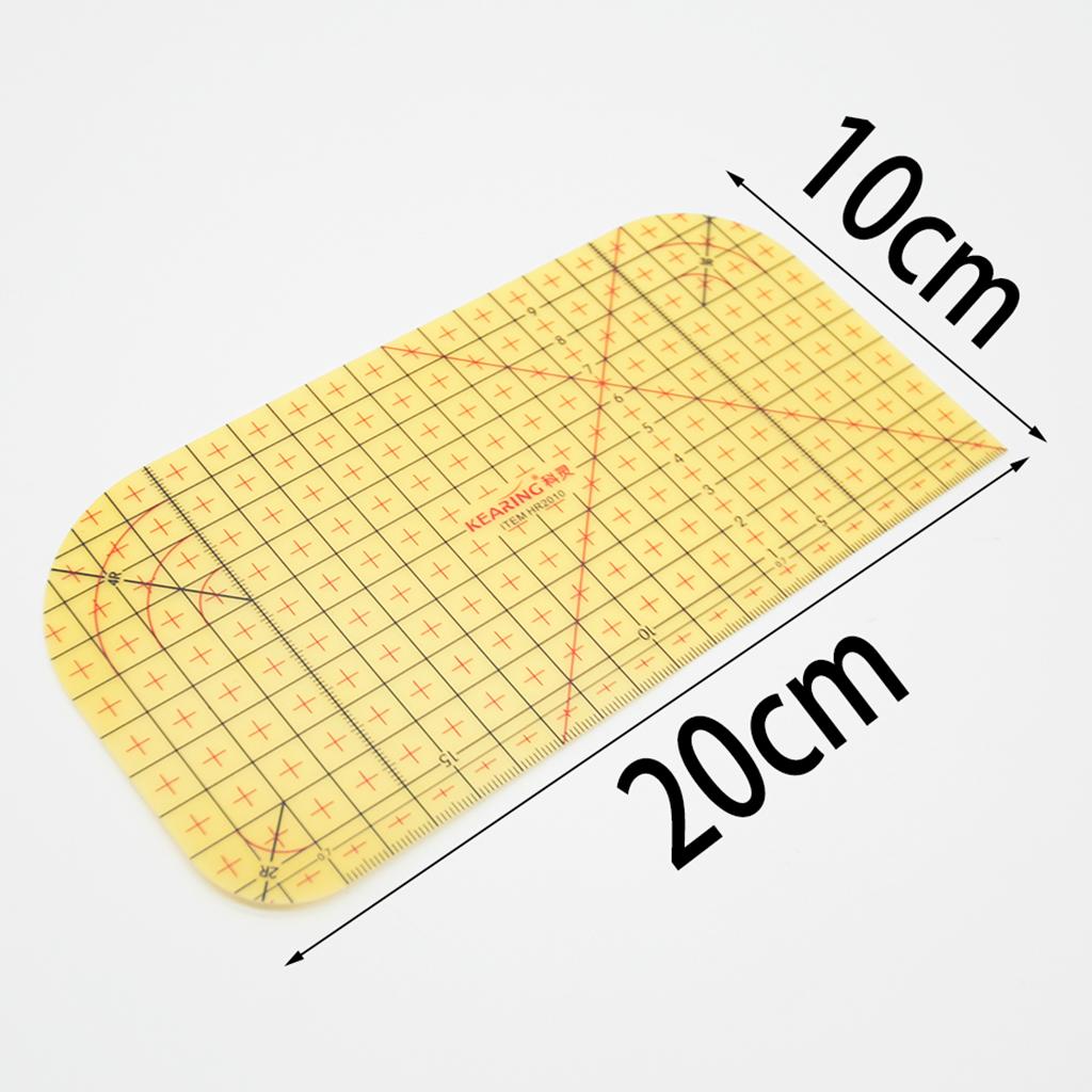 5x Hot Ironing Ruler Fabric Clothes Making Knitting Measuring Marking Tools