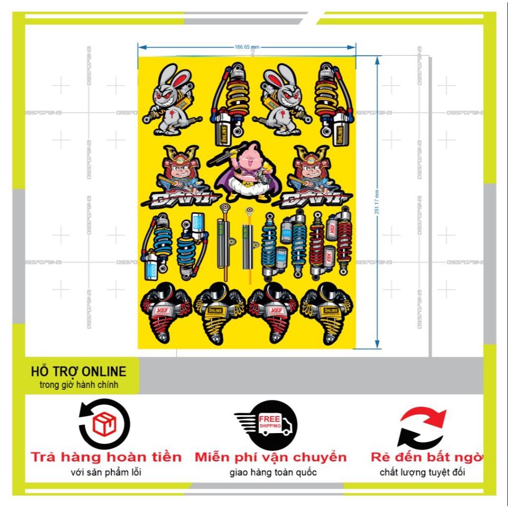 19 LOGO STICKER PHUỘC,THỎ, TRANG TRÍ - BI DECAL