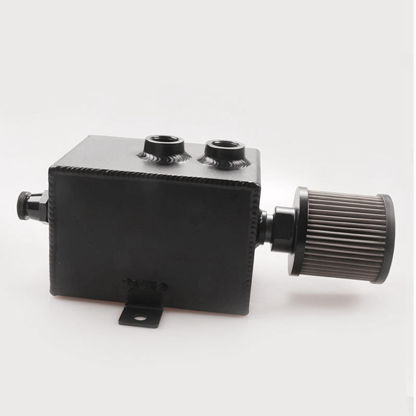 Car Modification General Fuel Tank 2L Aluminum Alloy with Filter