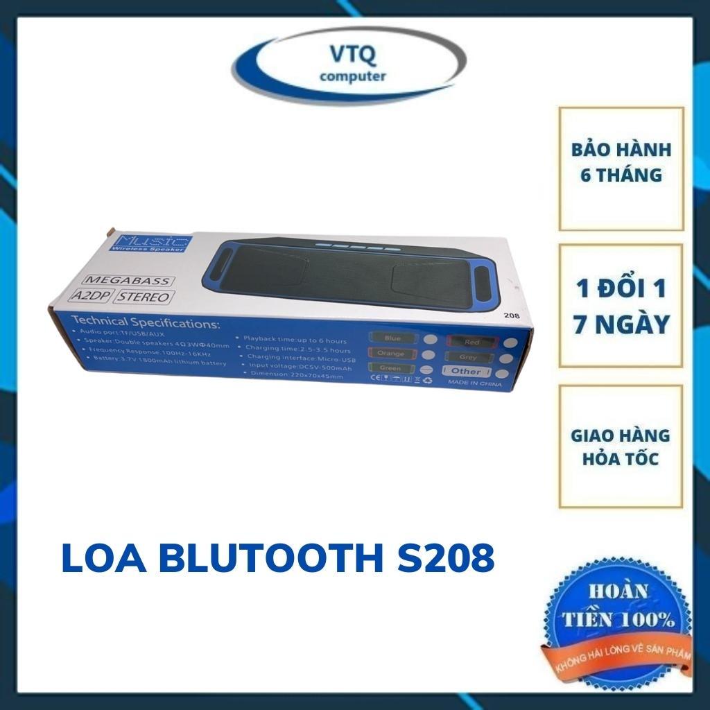 Loa S208 Bluetooth công suất lớn dùng cho máy vi tính PC, Laptop, Tivi , Giá siêu rẻ