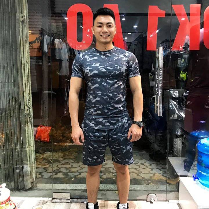 Bộ Thể Thao Nam Rằn Ri - Chất Thun Lạnh 4C Thoáng Mát,Bộ Quần Áo Gym Nam