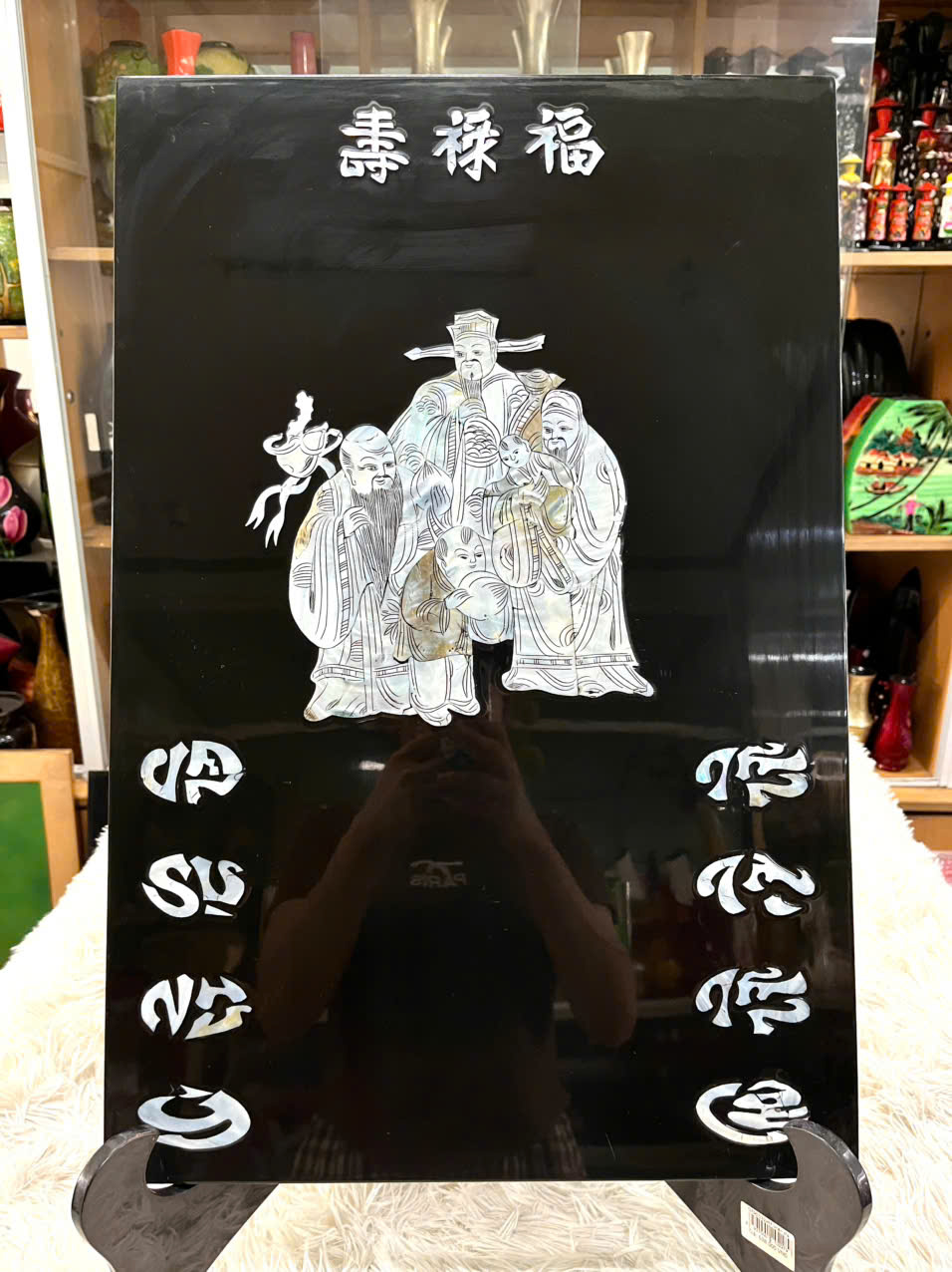 [XẢ KHO]Tranh lịch sơn mài cao cấp Thanh Bình Lê size 40x60 cm