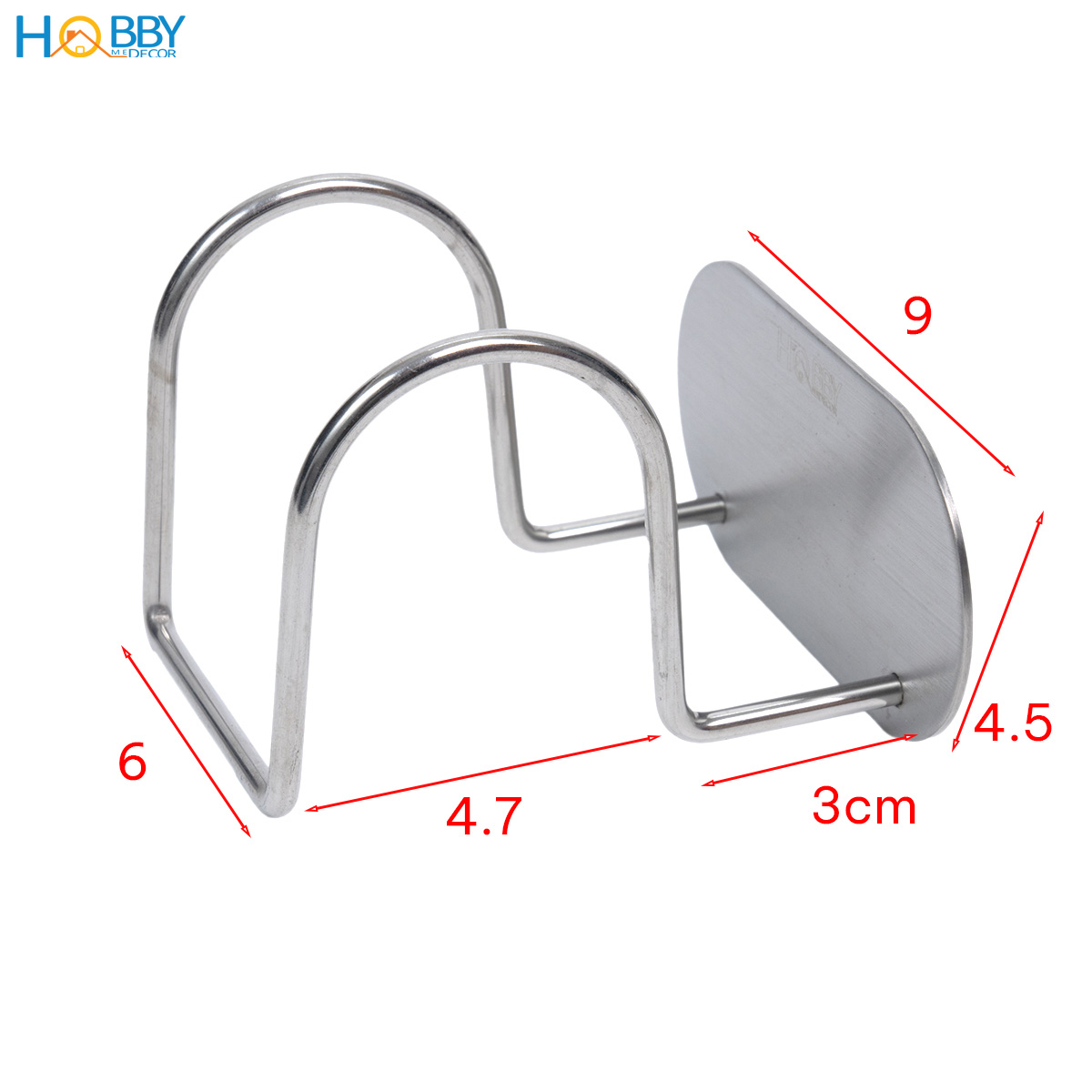 Móc treo dép nhà inox 304 gắn tường không khoan Hobby Home Decor MTD1