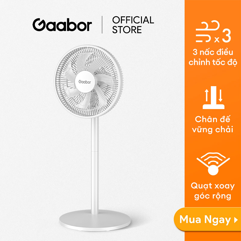 Quạt cây đứng Gaabor GFD-N360A lồng 7 cánh 3 nấc điều chỉnh tốc độ - hàng chính hãng