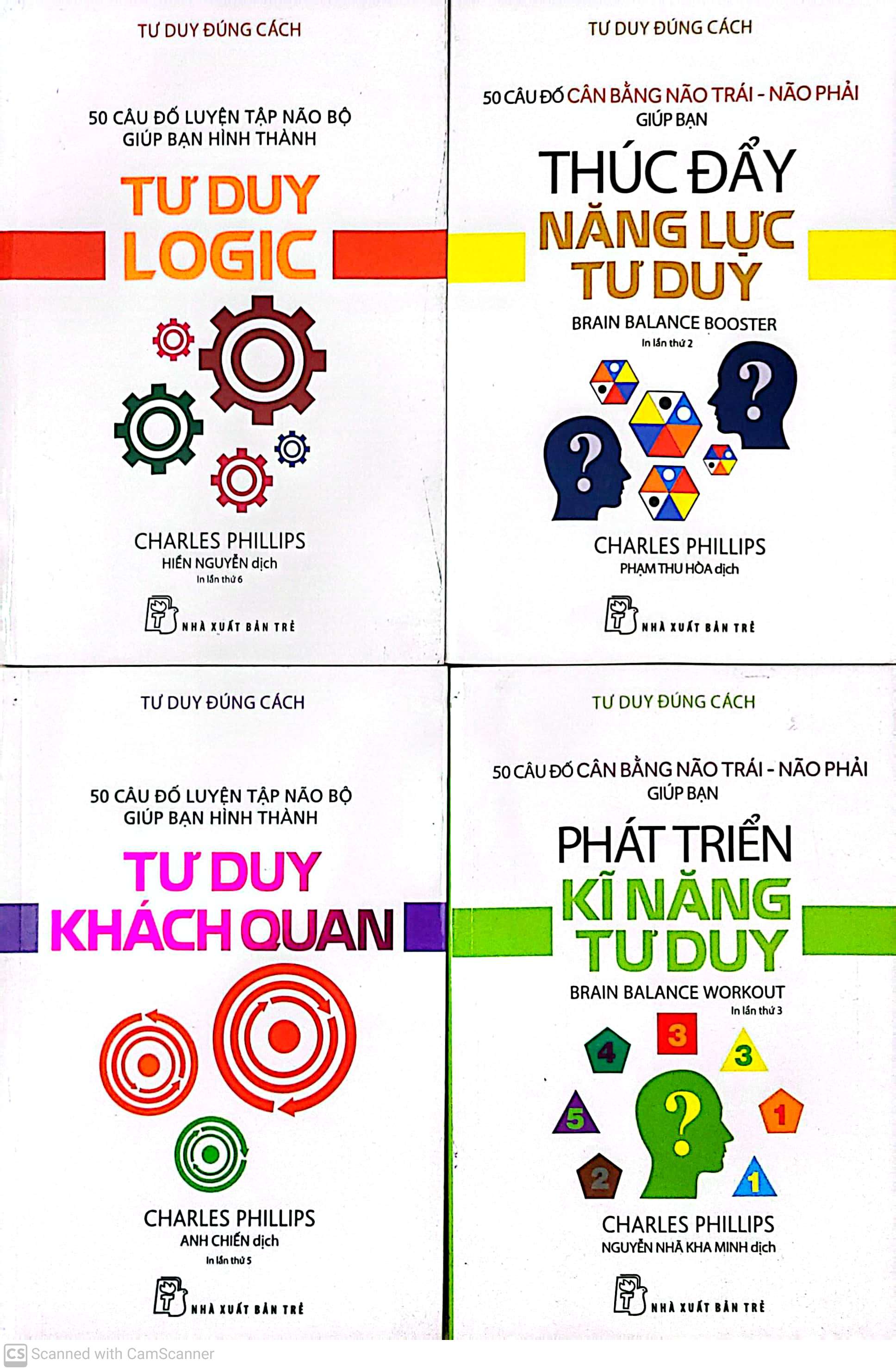 Combo Tư duy đúng cách bằng 50 Câu Đố (Phát triển kĩ năng tư duy, Thúc Đẩy Năng Lực Tư Duy, Tư duy khách quan, Tư duy logic, Tư Duy Chiến Thuật)