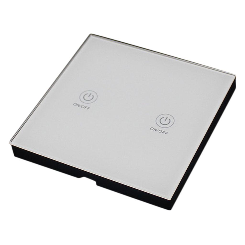 White Wireless Smart Lamp Wall Switch 2 Ways