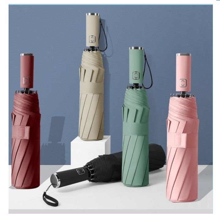 Ô dù tự động gấp mở 2 chiều cỡ lớn , chống tia uv chống nước cầm tay cao cấp 10 nan - JL
