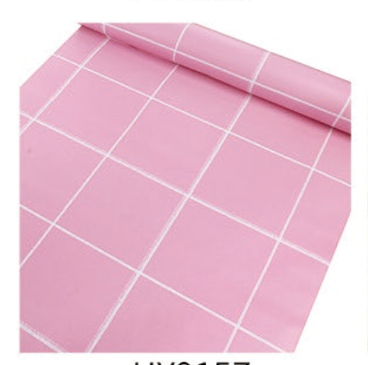 GIẤY DÁN TƯỜNG KHỔ 45CMX10M Ô KẺ LỚN HỒNG