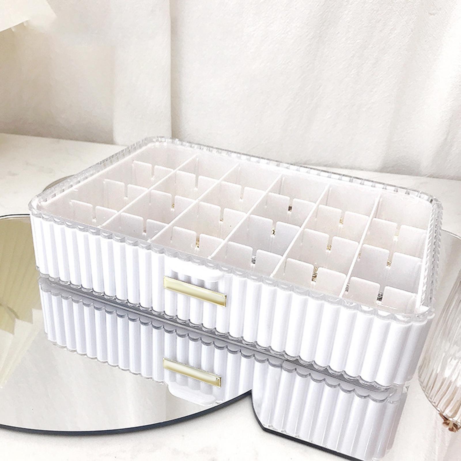 Drawer Storage Box Cosmetic Organizer Desk for Table