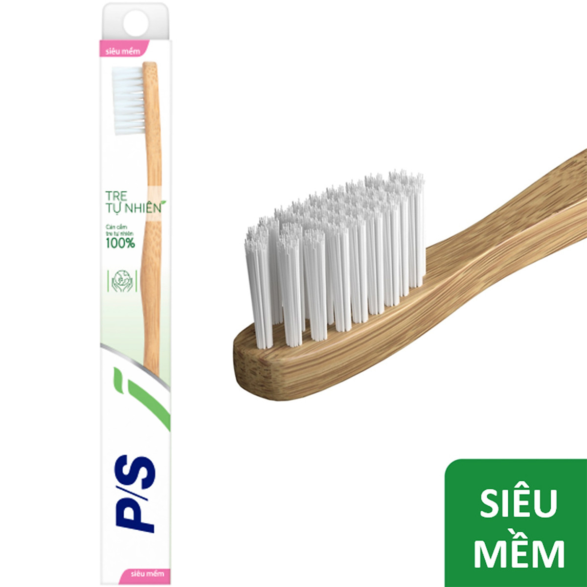 Combo 3 Bàn chải P/S Tre Tự Nhiên