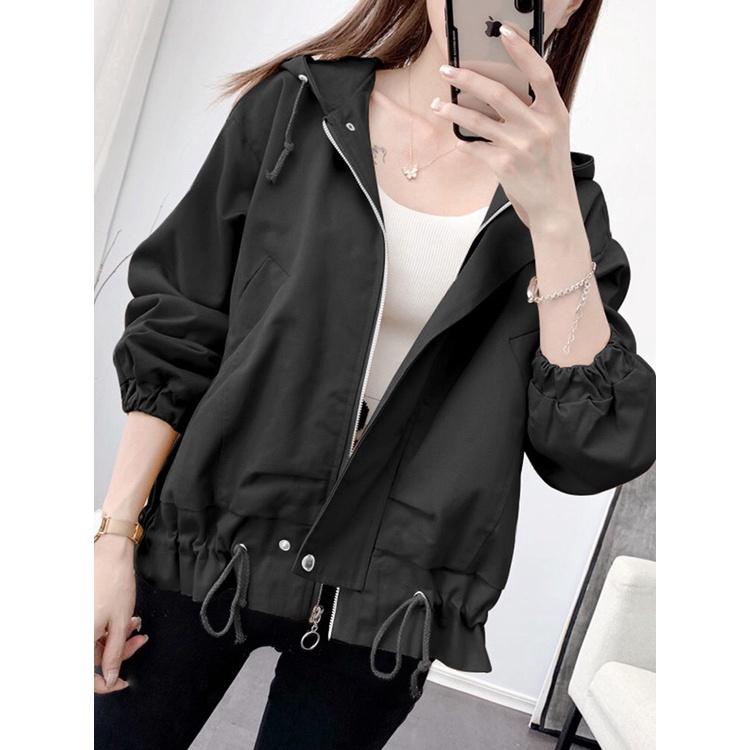 Áo khoác kaki kiểu nữ dây rút lai cực xinh , thiếu nữ teen cho các bạn trẻ VINA 1HIT