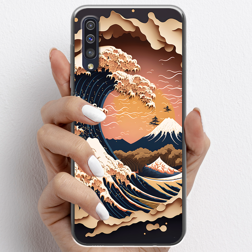 Ốp lưng cho Samsung Galaxy A50, Samsung Galaxy A70 nhựa TPU mẫu Sóng biển