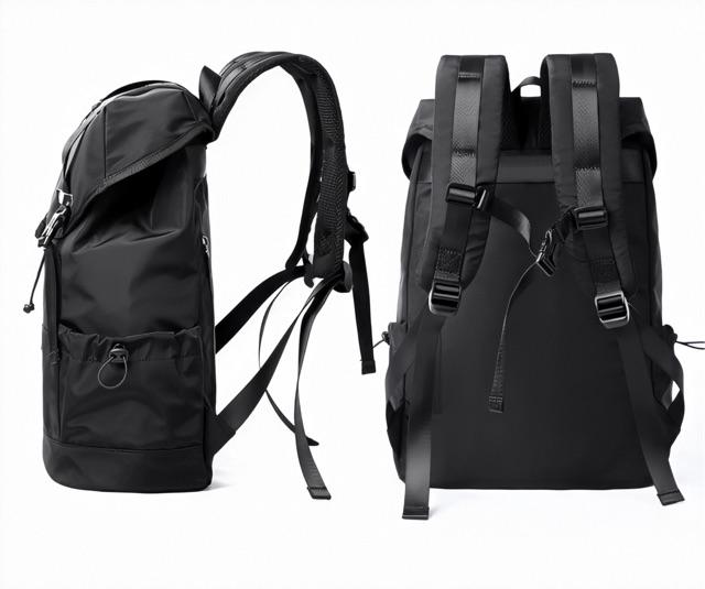 Balo nam vải cao cấp, chính hãng MOYYI chống thấm bước, size to đựng vừa Lap15.6inch và A4, siêu nhẹ  - 0296 novstore
