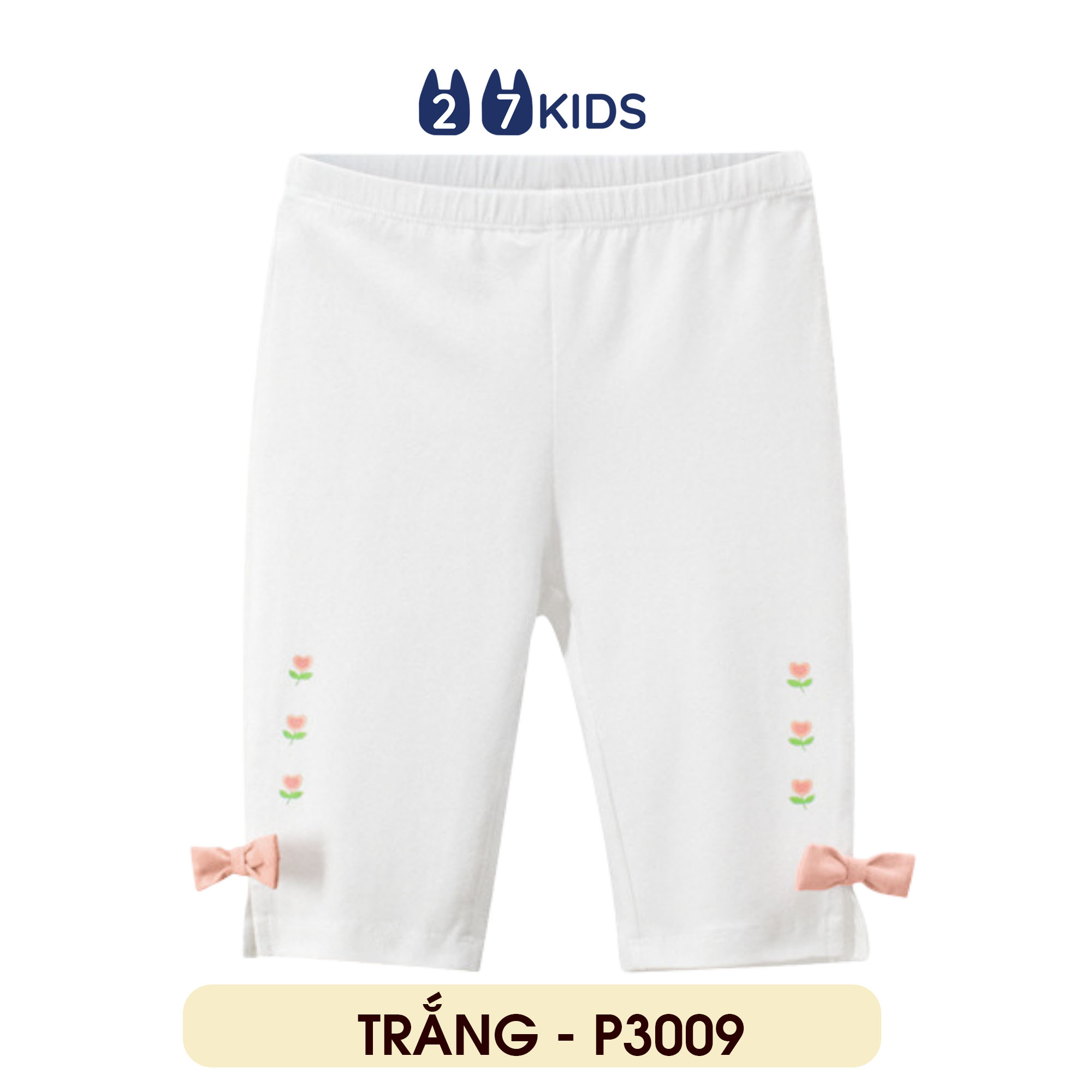 Quần lửng bé gái 27Kids 27Home quần thun cho bé P305