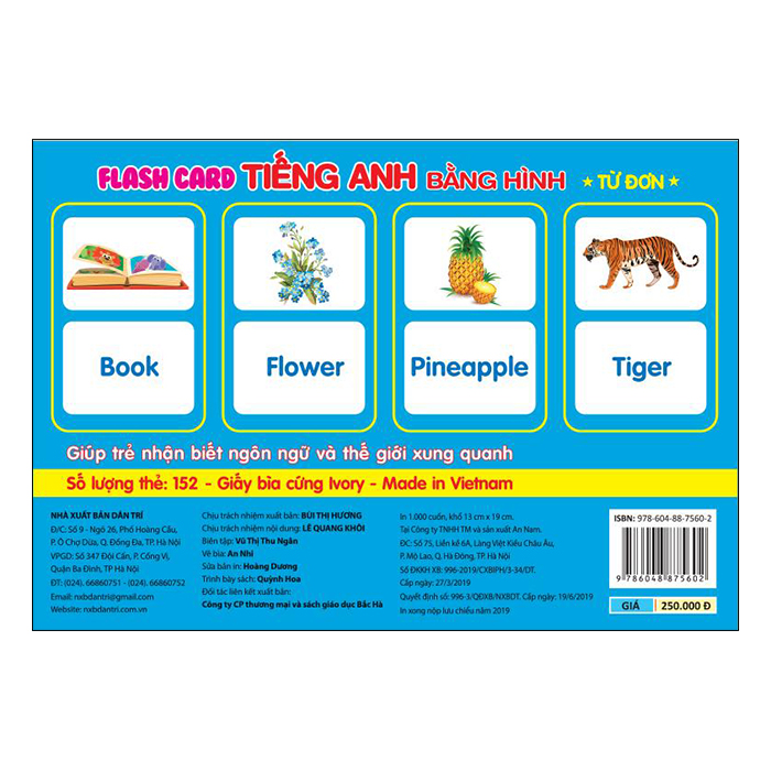 Flashcard Tiếng Anh Bằng Hình (Tái Bản 2019)