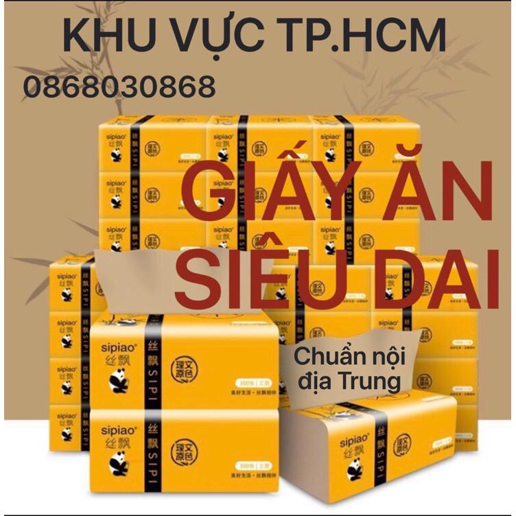 Giấy ăn gấu trúc SIPIAO siêu dai _ Thùng 30 gói _ Chuẩn nội địa Trung