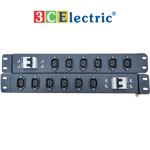 Thanh Nguồn PDU 6 Cổng Chuẩn C13, MCB 2P 32A