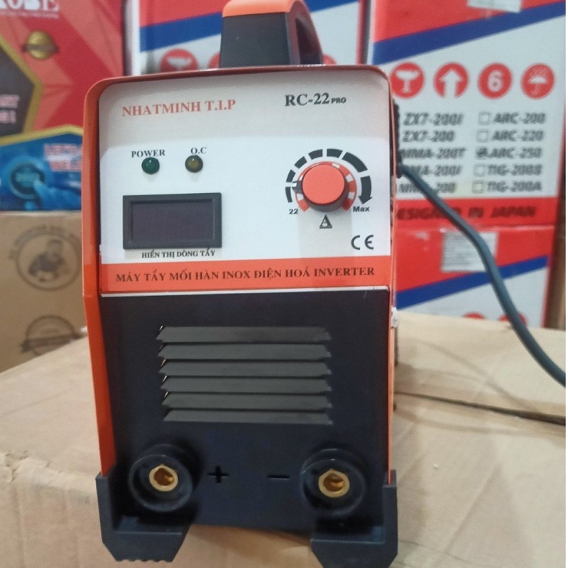 Máy Điện Hóa, Máy Tẩy Mối Hàn Inox Inverter Tẩy Sạch Làm Bóng Mối Hàng Inox. Tặng kèm nước tẩy và nước trung hòa