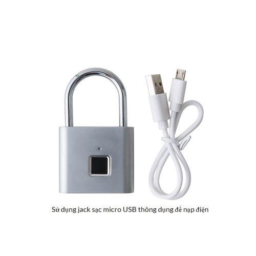 Ổ khóa cửa chống trộm cảm ứng vân tay độ bảo mật cực cao có sạc pin , chống nước mẫu mới loại tốt