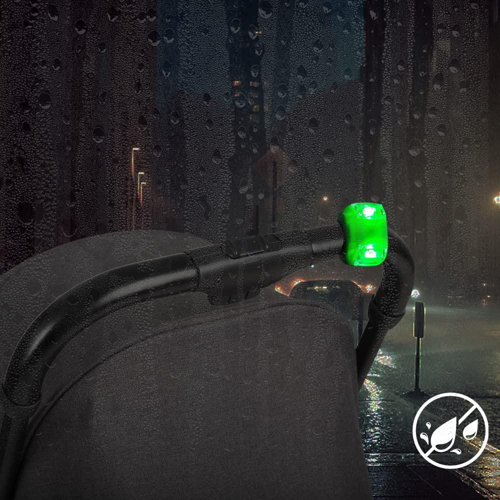 Ánh sáng xe đẩy, 12 mảnh đèn xe đẩy LED, Ếch ngọt silicon nhẹ với ánh sáng đôi, đèn LED không thấm nước với vỏ silicon 3 chức năng ánh sáng cho xe đẩy, xe tay ga