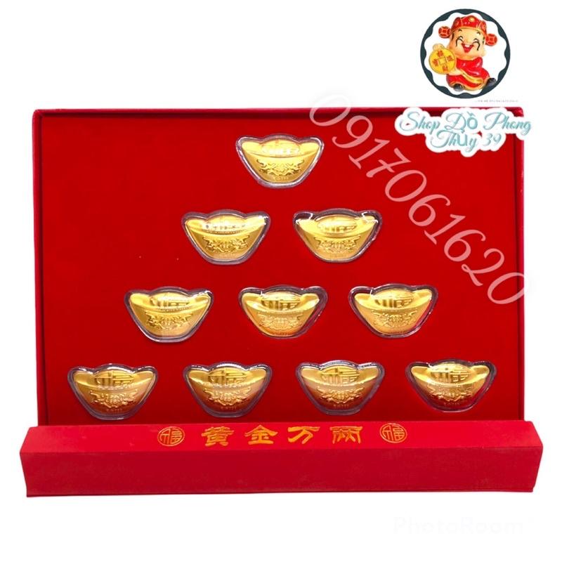 Bộ Quà Tặng Tết Kim Nguyên Bảo Phong Thuỷ May Mắn Thích hợp Làm Quà Tết Quà Biếu Trang Trọng