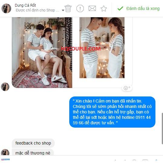 Áo đôi FREESHIP set đồ đôi váy yếm, quần kaki cao cấp nam nữ COUPLE AV198