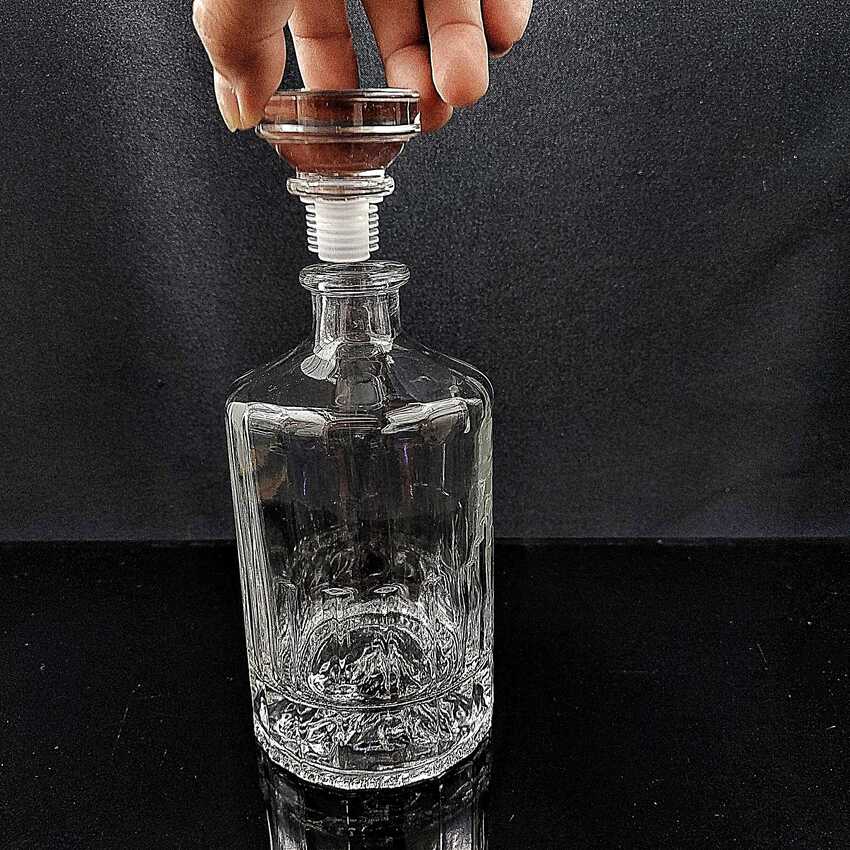 Bình Đựng Rượu 500ML thủy tinh hibiki nắp đặc – Chai Đựng Rượu Thủy Tinh – Vỏ Chai Rượu Ngoại