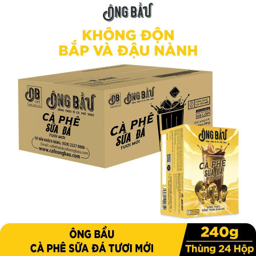 Hình ảnh COMBO 5 HỘP CÀ PHÊ SỮA ĐÁ TƯƠI MỚI ÔNG BẦU 