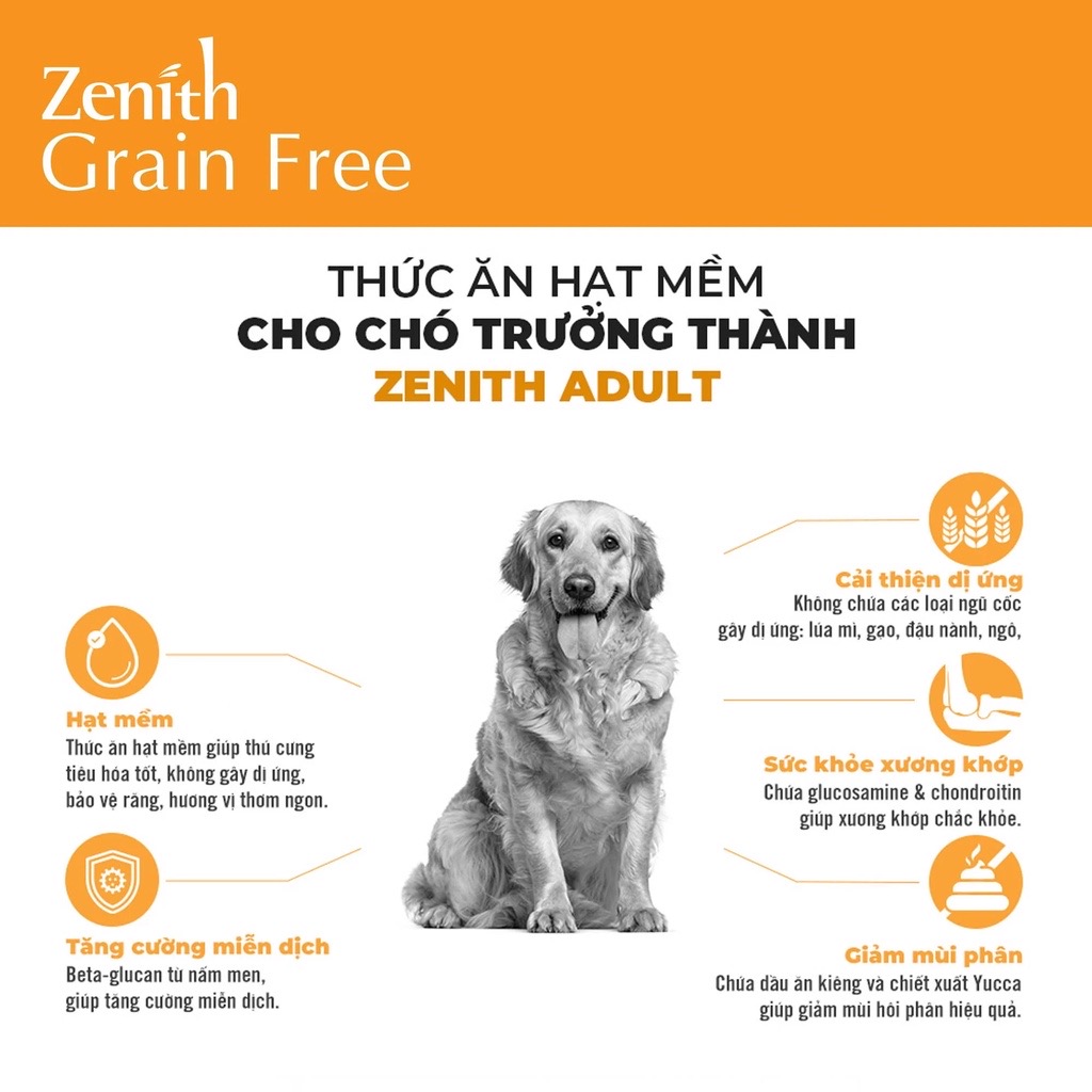 Hạt mềm zenth cho chó