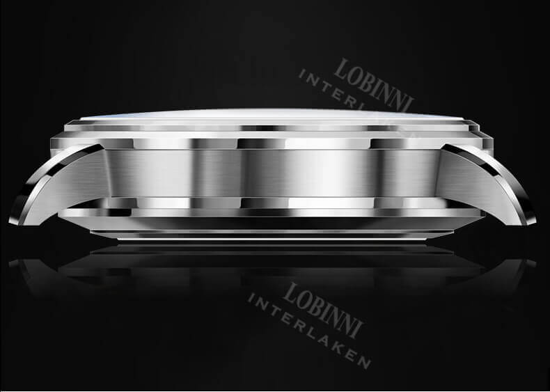 Đồng hồ nam chính hãng LOBINNI L5018-2 Fullbox, Kính sapphire ,chống xước,chống nước,dây da xịn, máy cơ , Mới 100%,Bảo hành 24 tháng