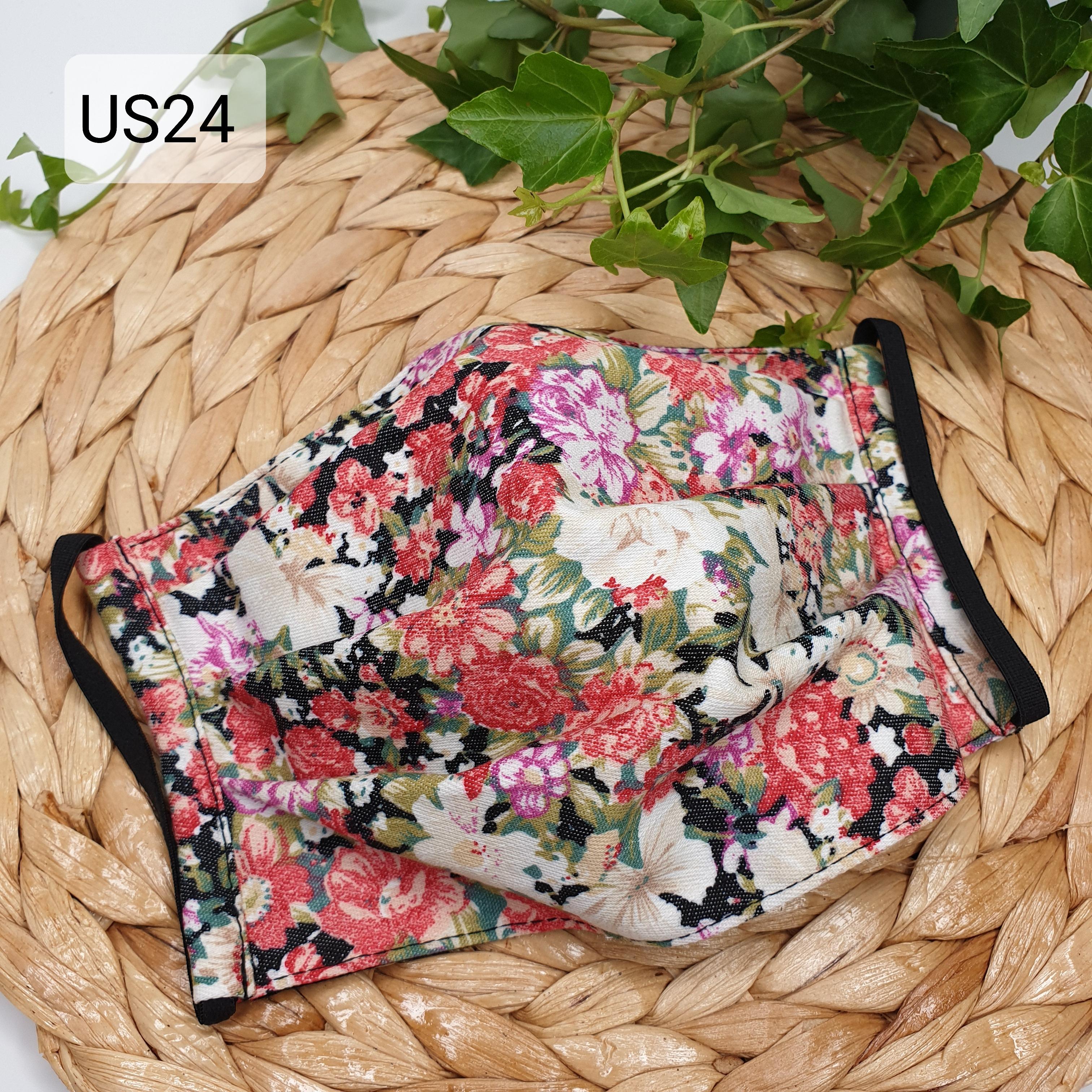 Khẩu trang Unisex họa tiết hoa US24