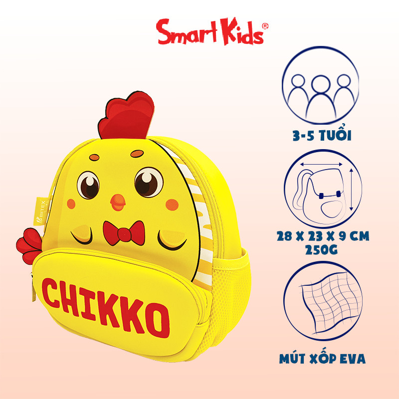 Ba lô Mẫu Giáo Cute Pets-Chikko B-020 Vàng