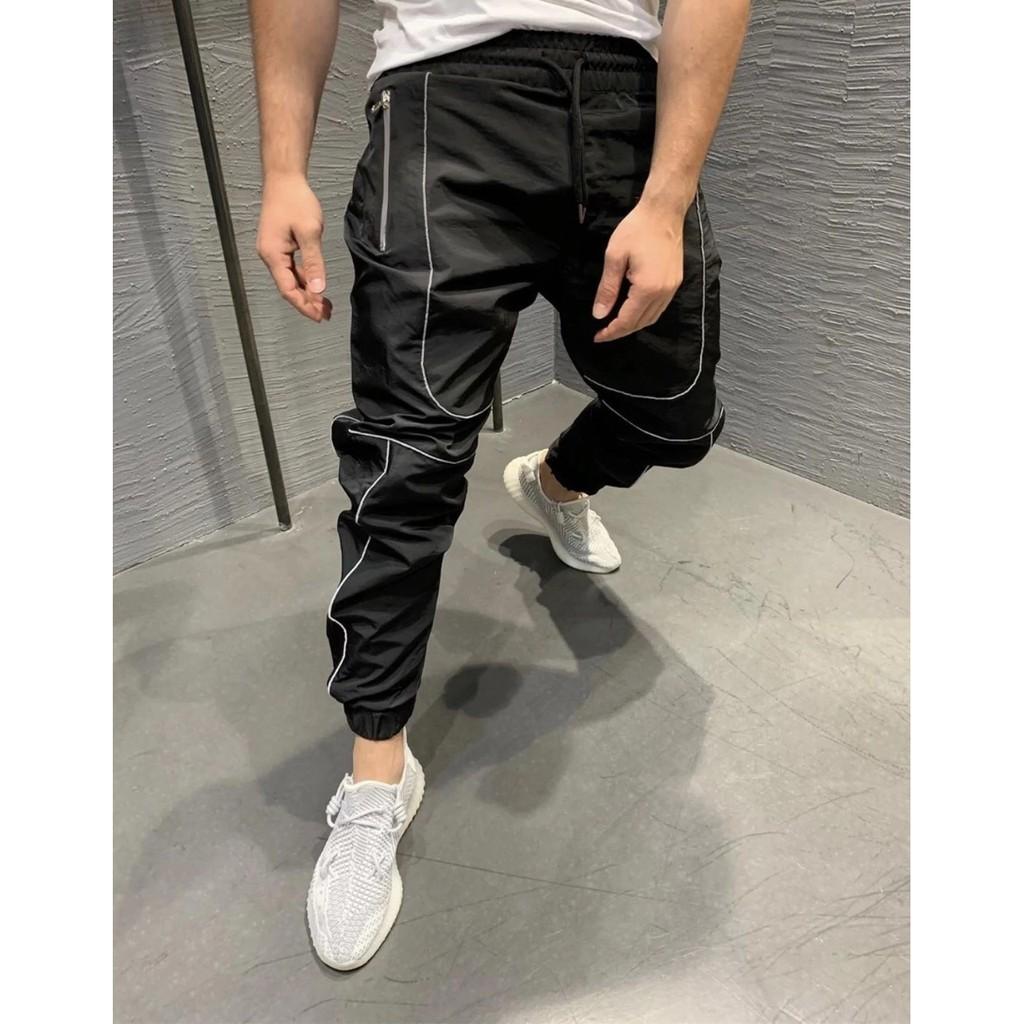 Quần Jogger Kaki Nam Dáng Thể Thao ️ Quần kaki viền Phản Quang chất vải kaki xịn