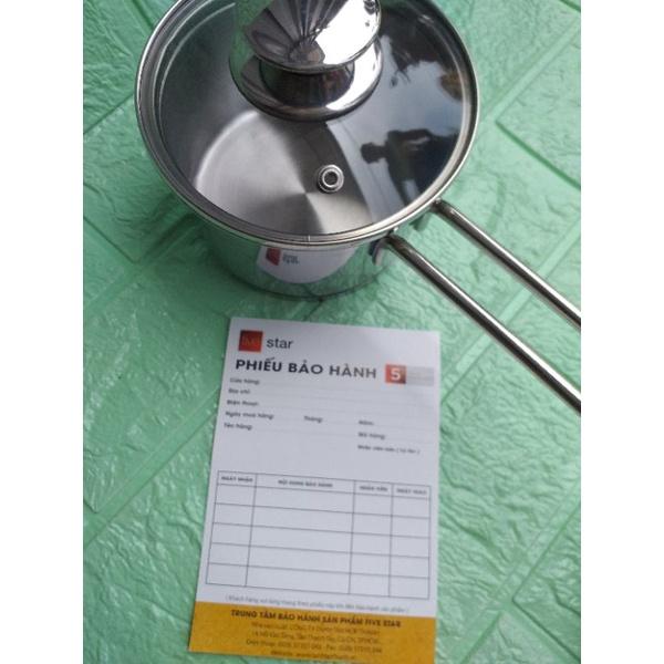 Nồi nấu bột quánh 3 đáy chống dính Fivestar inox 12cm,14cm